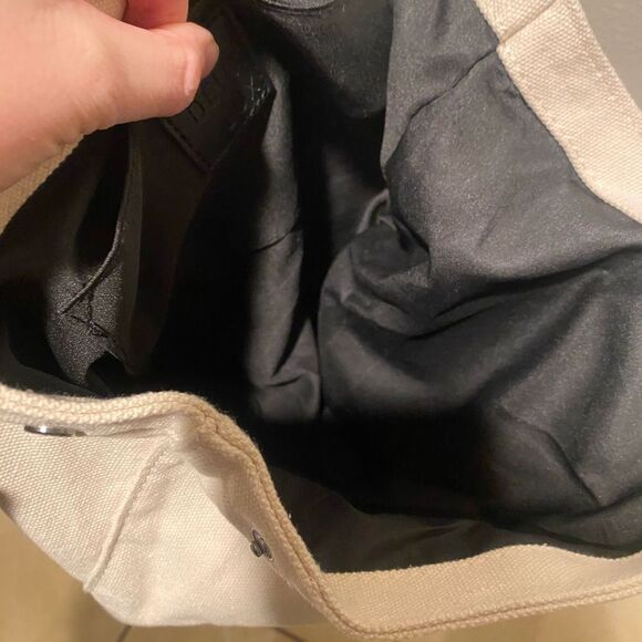 Deux Lux Faux Leather Backpack Bag cream and black - Picture 9 of 12